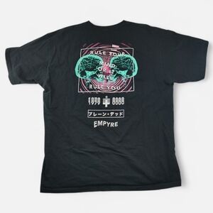 Empyre Graphic Skull Rule Your Mind T Shirt Tee Black Streetwear Casual Men XL